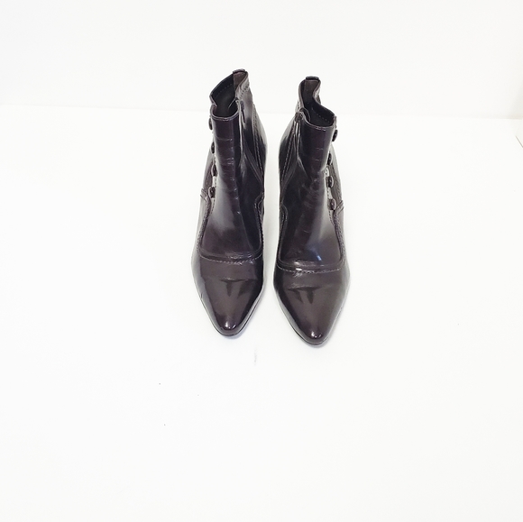 FRANCO SARTO Brown Pointed Toe Booties Size 7.5 - Picture 2 of 8